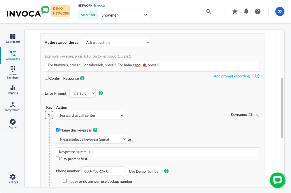 Signal Tracking: IVR Keypresses