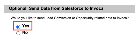 How do I report Revenue from Salesforce to Invoca?